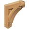 Ekena Millwork Thorton Arts & Crafts Rough Sawn Bracket, Western Red Cedar, 6"W x 26"D x 26"H BKT06X26X26THR03RWR - alternate 1